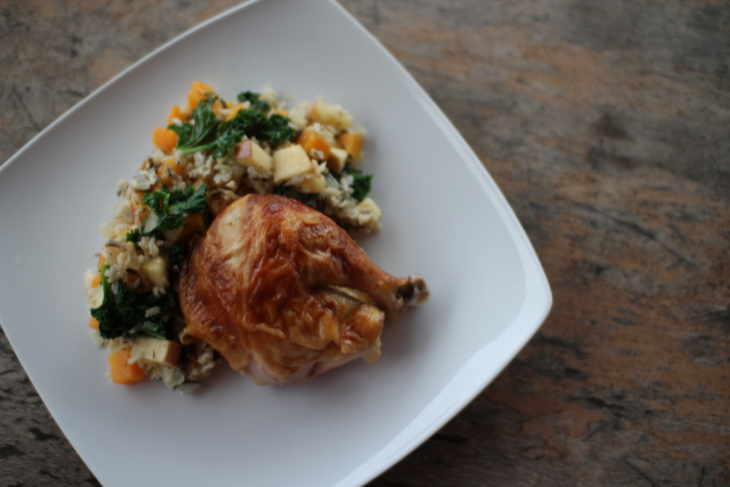 Harvest Wild Rice (with Roasted Chicken)